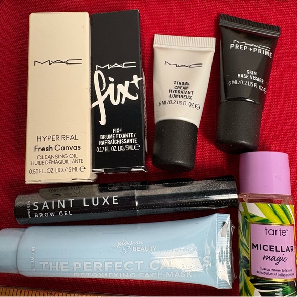 unknown Handbags - 4- Mac samples new & a animal print cosmetic bag